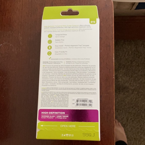 Never Opened Tempered Glass Screen Protector - Picture 2 of 4